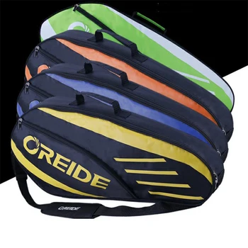 Водонепроницаемая сумка для ракеток для бадминтона OREIDE для 3-6 ракеток на одно плечо, Легкий портативный теннисный рюкзак, Спортивное снаряжение для мужчин