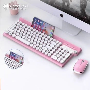 Ультратонкая клавиатура и мышь, перезаряжаемая беспроводная клавиатура и мышь, боковые клавиши для компьютеров, ноутбуков, планшетов
