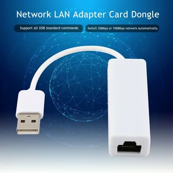 USB 2.0 к Fast Ethernet 10/100 RJ45 Сетевой адаптер LAN Card Dongle для Win 7/8/10 100 Мб Бесплатно / Прямая поставка