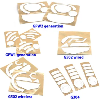 1-10 шт. Коньки для мыши Logitech GPW1 GPW2 поколения G304 G502 Проводные Беспроводные 0,6 мм Игровые Ножки для мыши Заменяют ножку