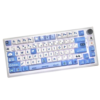 KCA Profile Customized Universe PBT Keycaps 140 Клавиш Для Сублимации краски Для Механической клавиатуры 61/68/104 Mx