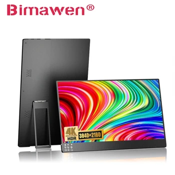 Портативный монитор Bimawen 4k 13,3 дюймов для Ноутбуков Full HD IPS Двойной Монитор ноутбука USB C Удлинитель экрана ноутбука, Windows/Mac/Коммутатор