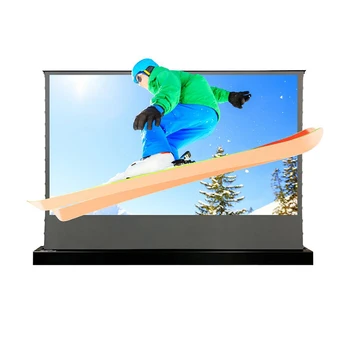 VIVIDSTORM 72-дюймовый самоподъемный рулонный экран с черным кристаллом ALR 0.8 Для проектора домашнего кинотеатра с длительным фокусом HD 4K