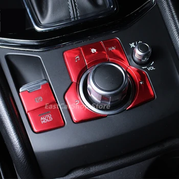 Для Mazda 3 Axela 2018 2017 2016 Автомобильная центральная кнопка управления, нашивка для автомобильных мультимедийных ключей, автомобильные аксессуары 2015 2014