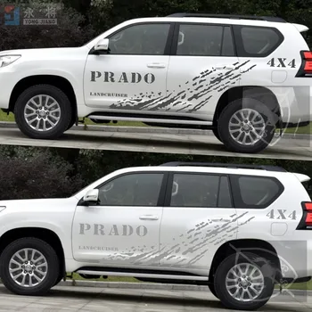 Автомобильные наклейки для Toyota PRADO 2010-2019 Внедорожные наклейки на кузов, индивидуальные декоративные спортивные наклейки PRADO