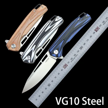 Карманный Нож Defense Personal VG10 Стальной Практичный G10 Метр Ката С Ручкой Для Выживания На Открытом Воздухе Для Подшипниковой Системы