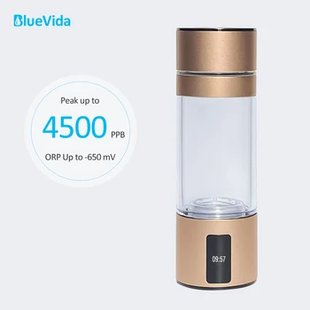 BlueVida Max 4500ppb DuPont N117 SPE/PEM Бутылка для воды, Обогащенная водородом, Генератор Супер Антиоксидантов ORP Can Breath H2 С комплектом для носа