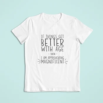 Приближающаяся великолепная забавная футболка с надписью Для женщин 90-х годов, Винтажная одежда в стиле Харадзюку, Простая повседневная летняя футболка, Женская Бесплатная доставка