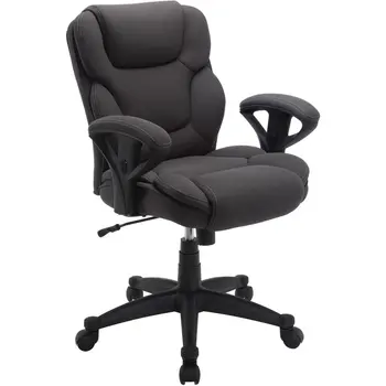  Офисное кресло менеджера из высокой ткани, весит до 300 фунтов, Серое Компьютерное кресло, Обеденное кресло, Офисные стулья и диваны, Кресло so