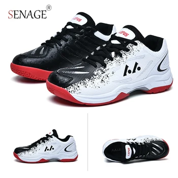 Мужская обувь для тенниса и бадминтона SENAGE, Высококачественная Противоскользящая Волейбольная обувь, Женские Легкие теннисные кроссовки для тренировок