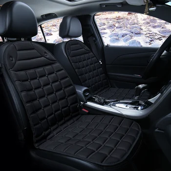 Подушка для автомобильного сиденья с подогревом 12V, Зимний Плюшевый Обогреватель, Электронагреватель с регулируемой температурой, Подушка для сиденья Mazda Audi