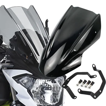 Z650 Мотоциклетное Ветровое стекло с двойным пузырем, защитный экран для Kawasaki Z650 Z-650 2017 2018 2019 Аксессуары для мотоциклов