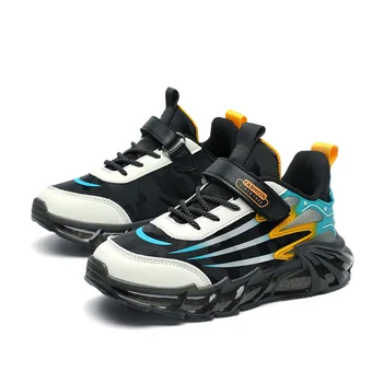 Детская обувь, модные противоскользящие кроссовки для бега, спортивная обувь для бега трусцой, повседневная обувь для прогулок для мальчиков