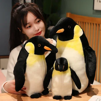 17-45 см, плюшевые игрушки с имитацией пингвина, кукла с мультяшным животным, мягкая подушка в виде пингвина для детей, подарки на день рождения для мальчиков