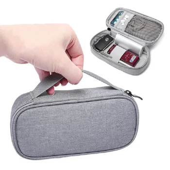 Мягкая Дорожная сумка для жесткого диска Электронное устройство GPS Зарядное устройство для мобильного телефона адаптер USB-кабеля зарядное Устройство Органайзер Power bank FM-Радио