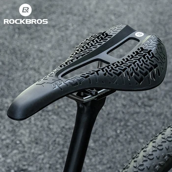 ROCKBROS, велосипедное седло, подушка для горного велосипеда для мужчин, нескользящие мягкие дышащие полые дорожные MTB Велосипедные седла