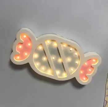 Светодиодный ночник для детей, спящих в комнате ночного освещения с цветными лампочками и настенными светильниками