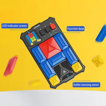 Магнитная головоломка Super Huarong Road, Детская развивающая игровая доска, Интеллектуальная игрушка для обучения логике с индукционным зазором