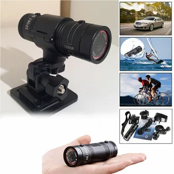 1080P Мини-Экшн-Камера Велосипедный Шлем Экшн-Камера Водонепроницаемое Спортивное Крепление DVR Камера Видеокамера Автомобильный Видеомагнитофон