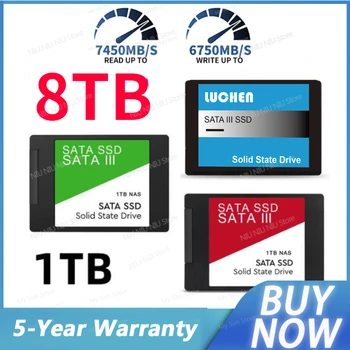 2023 8 ТБ Высокоскоростной 2,5 Дюймовый Портативный SSD Sata III Жесткий диск для Ноутбука, Настольного Микрокомпьютера, 2 ТБ Внутреннего Твердотельного жесткого диска