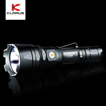 Перезаряжаемый Тактический фонарик Klarus XT12GT 1600 Люмен для Охоты, Кемпинга, Рыбалки, Дальность луча 603 м, Магнитная Зарядка