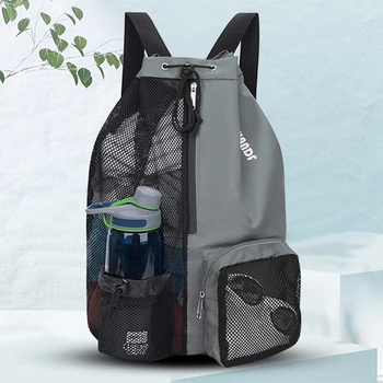 Рюкзаки с футбольным мячом на плече, пляжные рюкзаки для хранения на шнурке, с влажными карманами, легкие, удобные для занятий спортом на открытом воздухе