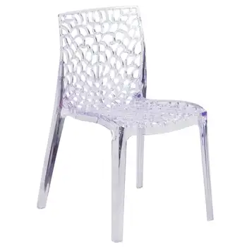 Серия Vision Прозрачный Стул для укладки Сбоку, Табурет, Деревянный стул, Уличные обеденные стулья, Металлический стул, розовый Sillas para 