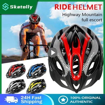Велосипедный шлем Ультралегкий Защитный Спортивный Велосипедный шлем Дорожный Горный Велосипед Шляпа со светодиодной подсветкой MTB Гоночный Велосипедный шлем с 21 отверстием