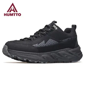 HUMTTO/Мужские кроссовки для бега, дышащие мужские спортивные кроссовки, уличные легкие кожаные кроссовки для бега трусцой, теннисные кроссовки
