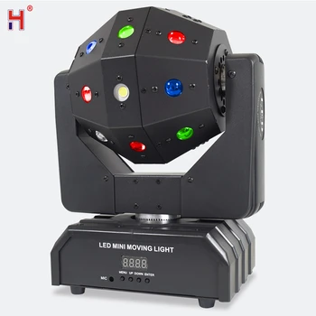 Светодиодный лазерный стробоскоп с движущейся головкой, DMX Проекция 3в1, вращающееся сценическое освещение, профессиональное диджейское оборудование, подходит для вечеринки в баре на танцполе