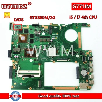 ROG G771JM i5/i7 4th CPU Материнская плата GTX860M/2G REV2.0 Для Asus G771 G771J G771JM G771JW Материнская плата ноутбука