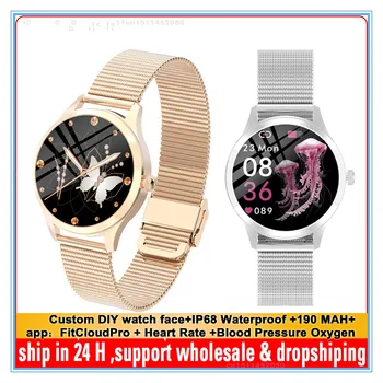 Смарт-часы LW07, женские спортивные часы, IP68, водонепроницаемый пульсометр, измеритель артериального давления, кислородный смарт-браслет, Bluetooth-часы