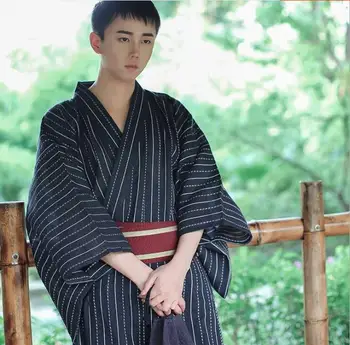 Традиционное и модное японское кимоно Юката для мужчин, кимоно самурая