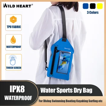 Бесплатная доставка, Водонепроницаемая сумка для телефона WILD HEART, сумка для плавания, сумка для Дайвинга, слинг, водонепроницаемая сумка для телефона, TPU ЭКО Материал