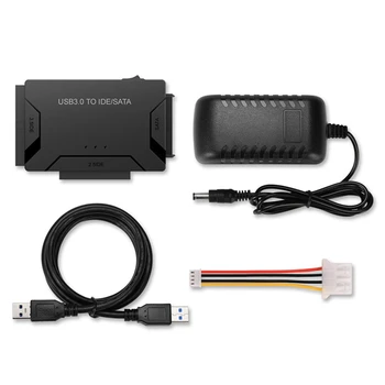 Универсальный адаптер для жесткого диска 2,5 3,5 USB3.0 USB 3,0 Для передачи данных на SATA IDE Комбинированный внешний конвертер (штепсельная вилка EU)