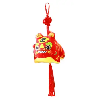Ткань Прекрасная коллекция Китайский зодиакальный тигр плюшевый кулон новогодний подарок тигр плюшевая игрушка Яркий внешний вид для сбора