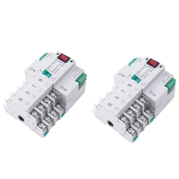 2X Автоматический выключатель двойного питания MCB типа 4P 100A ATS, автоматический выключатель, Электрический выключатель