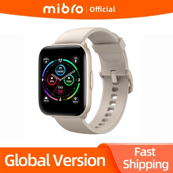 Глобальная версия Смарт-часов Mibro C2 с 1,69-дюймовым HD-Экраном, NFC 2ATM, Водонепроницаемым Спортивным Пульсометром Для Мужчин И Женщин, Кислородом в крови