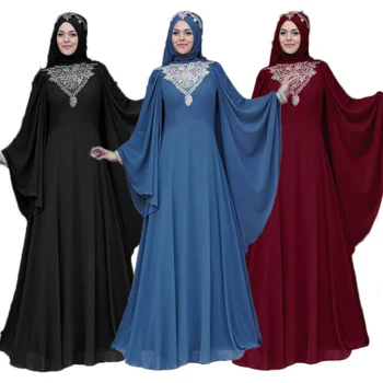 Марокканское Женское Мусульманское Длинное платье Макси, Исламское Вечернее Платье в Дубае по случаю Праздника Ид, Индийское Платье