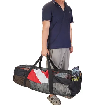 Портативный дайвинг сетка сумка очень большой фитнес-камера сумка с регулируемый плечевой ремень подводное плавание организатор шестерни 