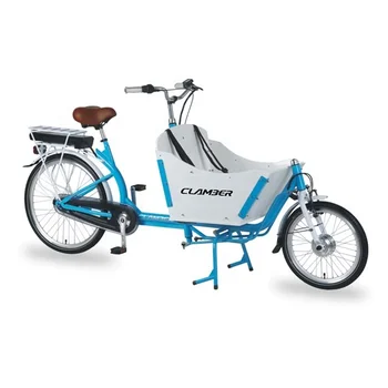 Горячий электрический грузовой велосипед с кабиной/грузовой трехколесный велосипед с сертификацией CE для продажи / 2-колесный bakfiets Clamber UB9015E