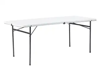 6-футовый Складной складной стол из пластика, белый 72 