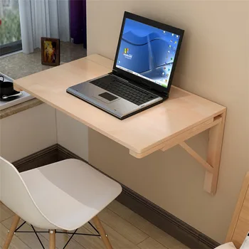 Стол с деревянными настенными украшениями, Складной Стол, Обеденный стол, настенный Компьютерный стол, письменный стол, настенный стол, стол для учебы, складной
