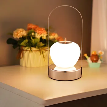Креативный прикроватный ночник с затемнением Настольной лампы, USB Перезаряжаемый Сенсорный настольный светильник, Романтический фонарь для кемпинга на открытом воздухе, Лучший подарок