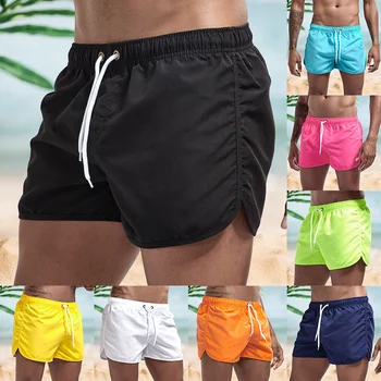 Мужские шорты, цвет Solis, летние спортивные модные повседневные шорты для фитнеса, дышащие шорты для тренировок, мужские пляжные брюки