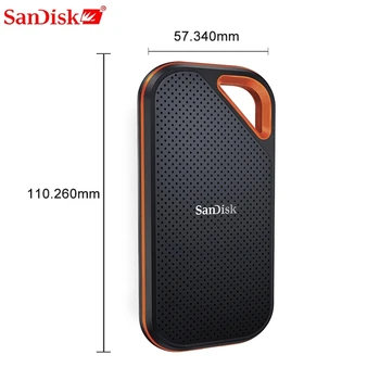 Портативный внешний SSD-накопитель SanDisk Mobile 2T 1TB 500g Extreme PRO со скоростью до 1050 Мбит/с USB-C USB 3.1 для камеры ноутбука или сервера