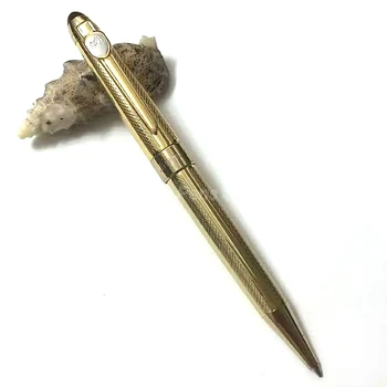 Jinhao золотистая металлическая шариковая ручка Профессиональная ручка для письма JRP002