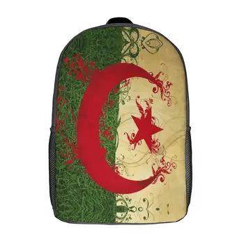 Алжирская маска A3 17-дюймовый плечевой рюкзак Винтажный дорожный высококачественный прочный удобный рюкзак