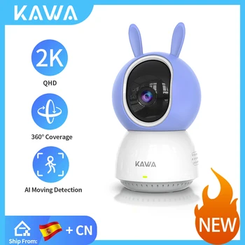 KAWA 2K Wifi Surval Камеры IP-камера 360 ° Умный Дом Alexa Беспроводная Безопасность в помещении Pet Baby Track Monitor See by Mobile