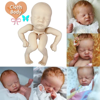 18-дюймовая кукла-реборн Шарлотта, Набор для сна новорожденного с гнутыми ножками, Незаконченные детали с тканевым корпусом